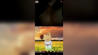 Chilean bitch flashes perfect tits