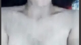 God tier Indian teen rubs herself watching me jerk off