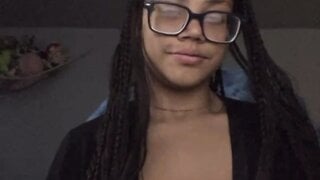 Shy Teen Girl Shows Massive Tits