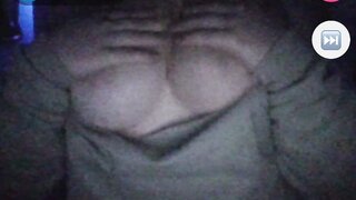 Monkey app girl quickly shows chubby boobs