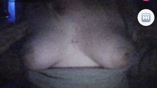 Monkey app girl quickly shows chubby boobs