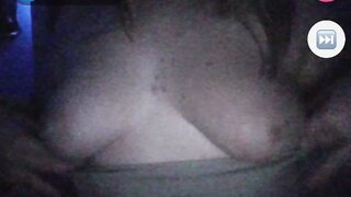 Monkey app girl quickly shows chubby boobs