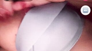 Ebony shows a huge boob on monkey app