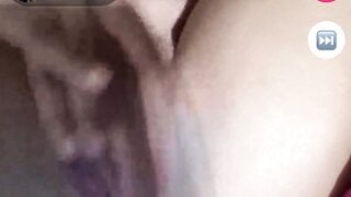 Fit girl masturbating on monkey app