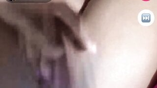 Fit girl masturbating on monkey app
