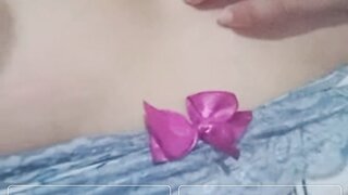 OmeTV Brazilian shows off boobs