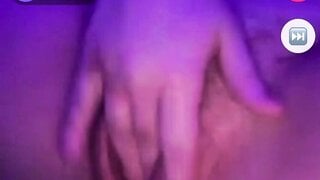 Chubby girl fingers and shows boobs
