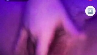Chubby girl fingers and shows boobs
