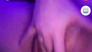 Chubby girl fingers and shows boobs