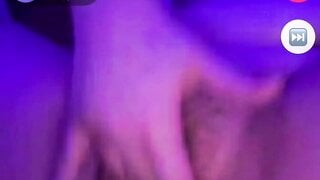 Chubby girl fingers and shows boobs