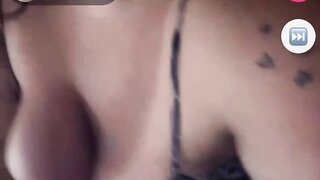 BBW Brazilian shows tits on monkey app