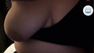 Vic takes a boob out on monkey app