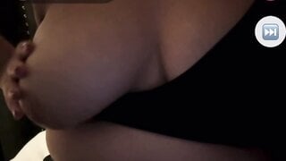 Vic takes a boob out on monkey app