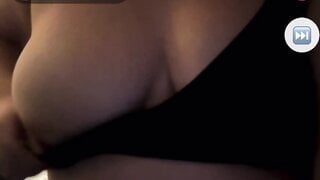 Vic takes a boob out on monkey app