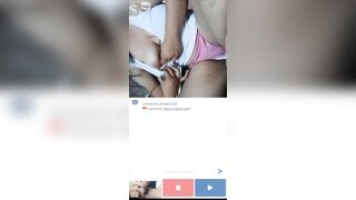 Ome tv girl showing her pussy while on her period