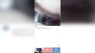 Ome tv girl showing her pussy while on her period