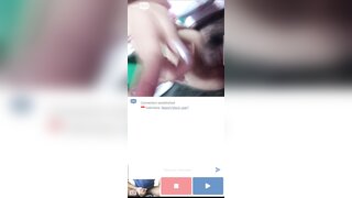 Ome tv girl showing her pussy while on her period