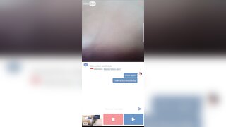 Ome tv girl showing her pussy while on her period