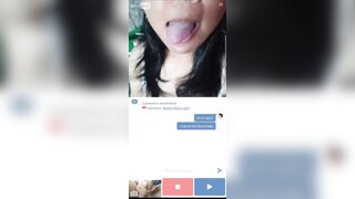 Ome tv girl showing her pussy while on her period