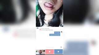 Ome tv girl showing her pussy while on her period