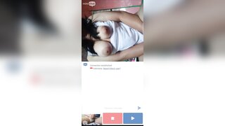 Ome tv girl showing her pussy while on her period