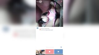 Ome tv girl showing her pussy while on her period