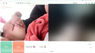 Sucking her sex toy on ometv
