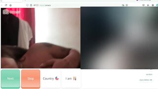 Sucking her sex toy on ometv