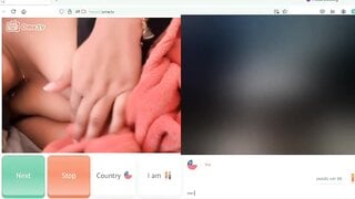 Sucking her sex toy on ometv