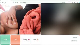 Sucking her sex toy on ometv