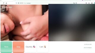 Sucking her sex toy on ometv