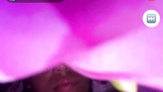 Brazilian showing tits and pussy on monkey app