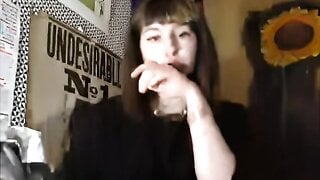 Crazy Teen Sub Goes Wild with Brush