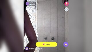sexy argentine taking a shower on monkeyapp