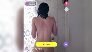 sexy argentine taking a shower on monkeyapp