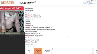 Sexy Omegle Girl Strips Down And Moans