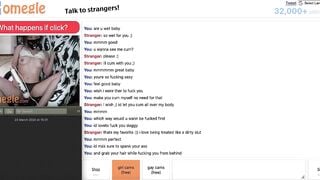 Sexy Omegle Girl Strips Down And Moans