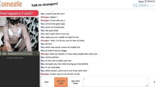 Sexy Omegle Girl Strips Down And Moans