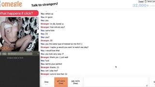 Sexy Omegle Girl Strips Down And Moans