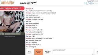 Sexy Omegle Girl Strips Down And Moans