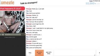 Sexy Omegle Girl Strips Down And Moans