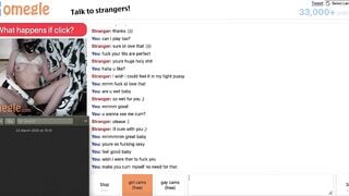 Sexy Omegle Girl Strips Down And Moans