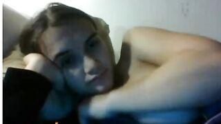 Omegle Cutie Licks Boobs