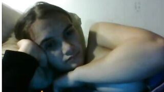 Omegle Cutie Licks Boobs