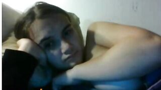 Omegle Cutie Licks Boobs