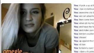 Incredible 19 Year Old Blonde On Omegle