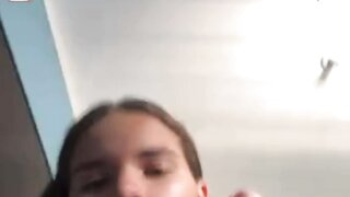 Brazilian teen shows tits