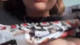 Brazilian teen shows tits