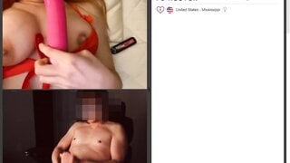 red head sucks and fucks dildo (no audio)