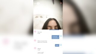 Brazilian white slut showed her pussy and boobs with no shame